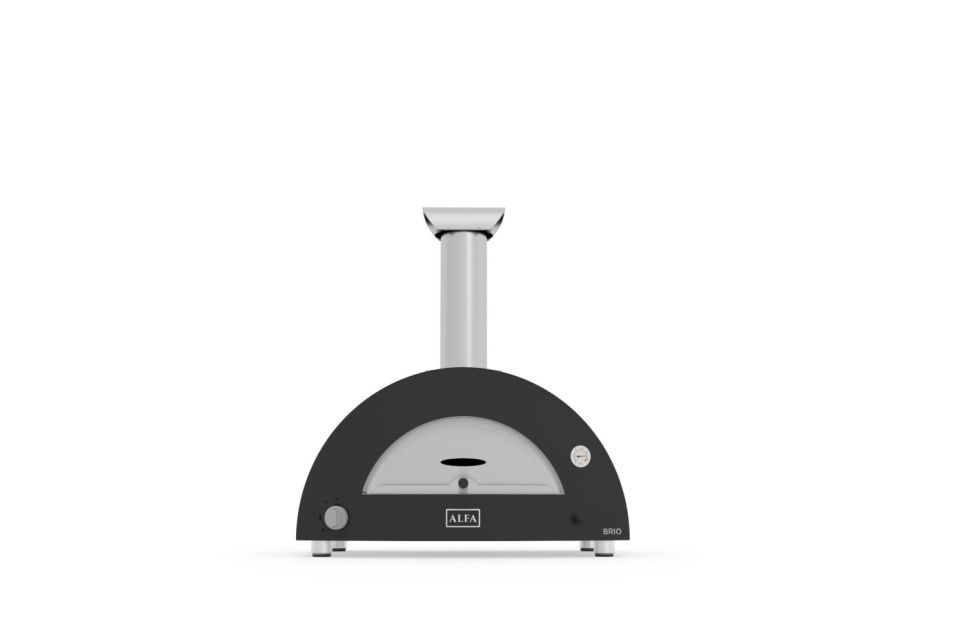 Brio, Four à pizza, à gaz et à bois, noir - Alfa Forni