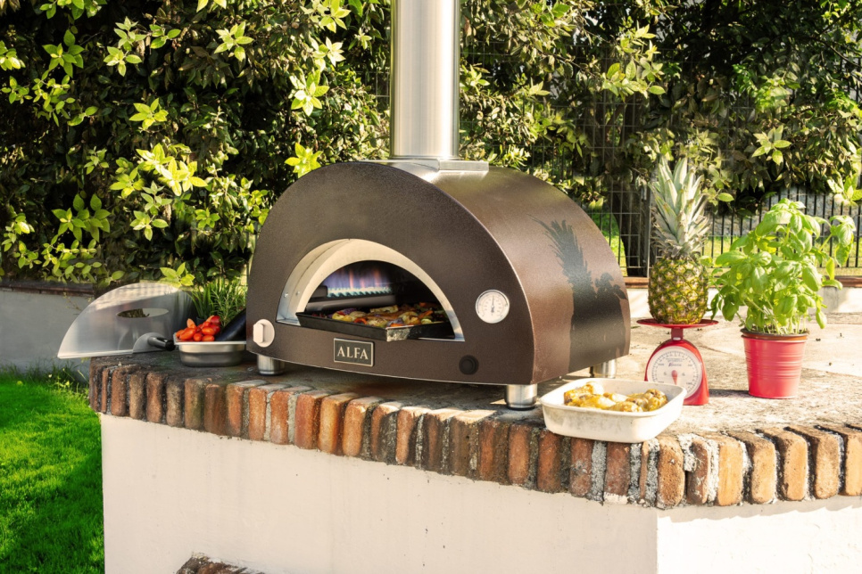 Four à pizza Nano, au gaz, couleur cuivre - Alfa Forni