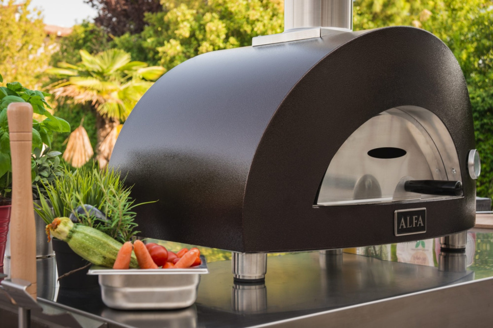 Four à pizza Nano, au gaz, couleur cuivre - Alfa Forni