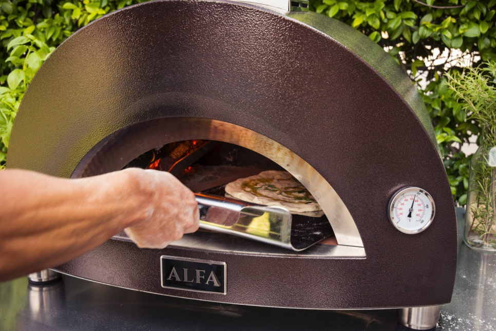 Four à pizza Nano, au feu de bois, couleur cuivre - Alfa Forni