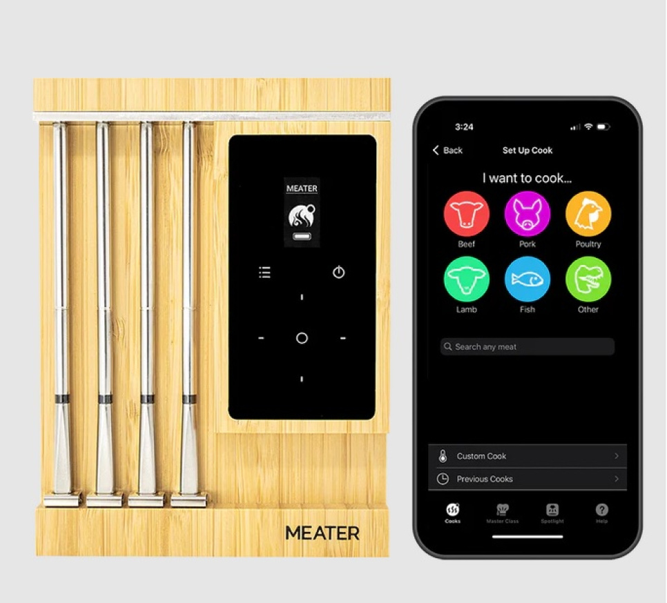 Thermomètre barbecue sans fil avec 4 sondes, Meater Pro XL