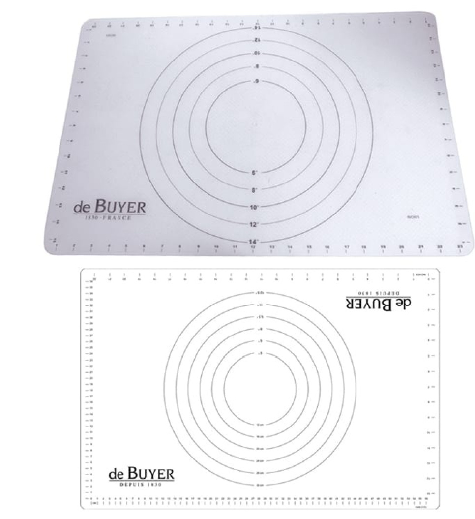 Tapis de dos / tapis en silicone avec mesures - De Buyer dans le groupe Pâtisserie / Ustensiles à pâtisserie / Tapis de cuisson en silicone l\'adresse The Kitchen Lab (1602-15627)