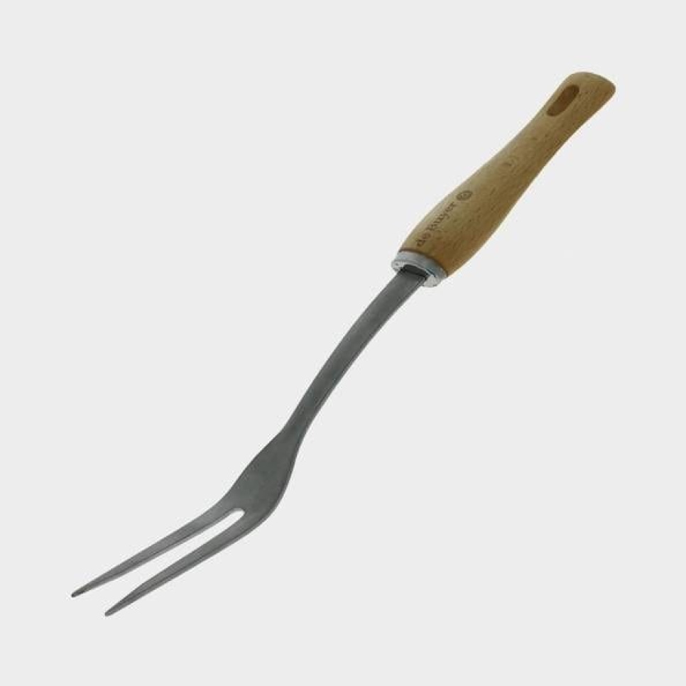 Fourchette à steak en inox avec manche en bois, B bois - De Buyer dans le groupe Arts de la table / Couverts / Ustensiles pour servir l\'adresse The Kitchen Lab (1602-17793)