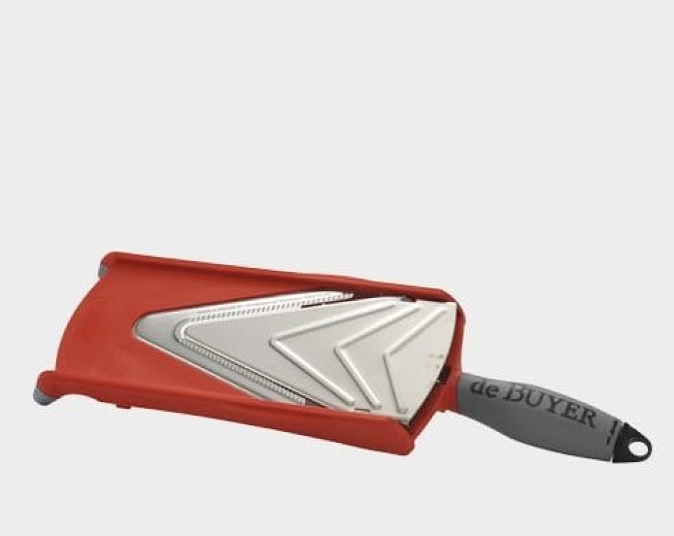 Kobra V Axis, mandoline, rouge - de Buyer dans le groupe Cuisine / Râper, tailler et trancher / Mandolines l\'adresse The Kitchen Lab (1602-19267)
