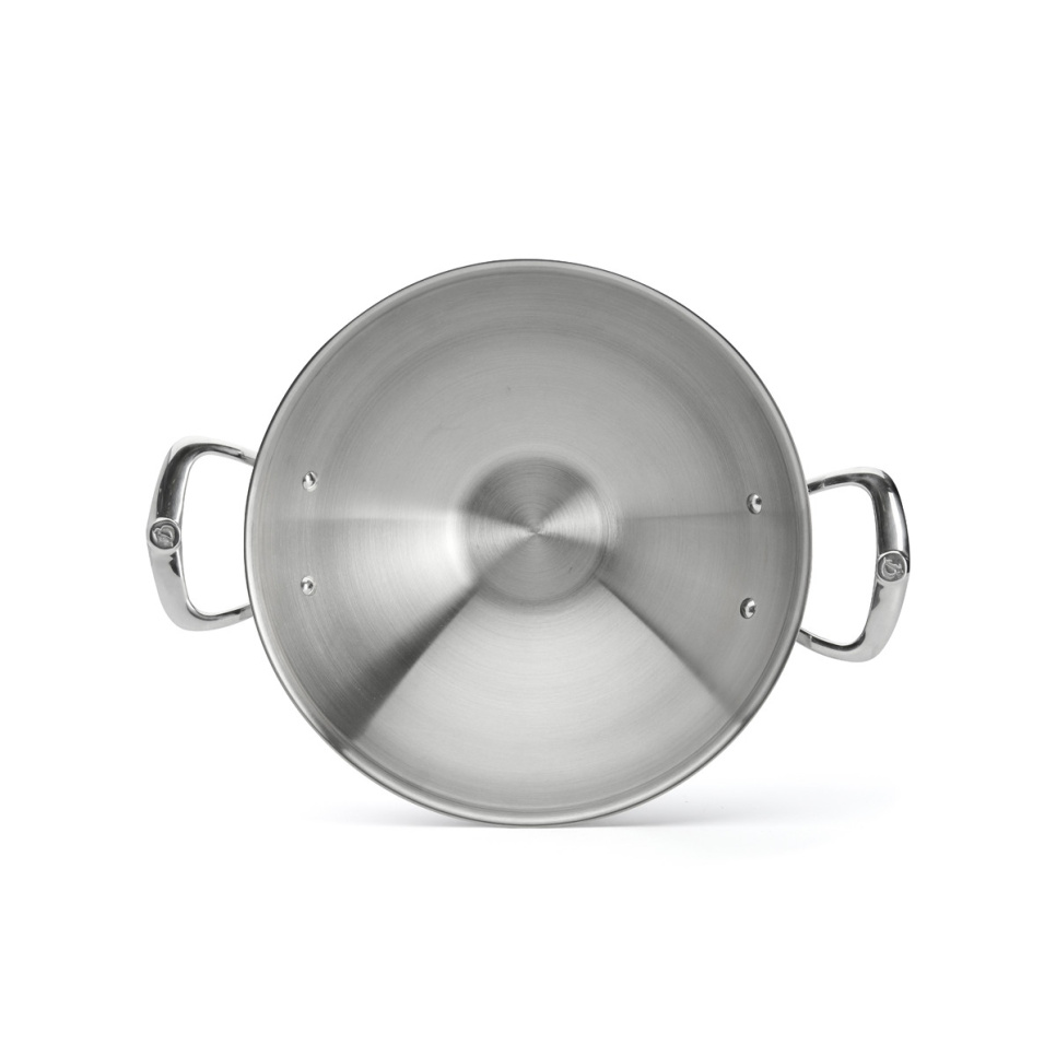 Wok en acier inoxydable avec deux poignées, 32 cm, affinité - de Buyer