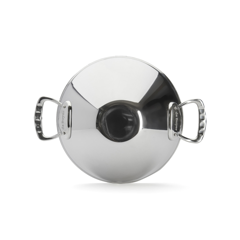 Wok en acier inoxydable avec deux poignées, 32 cm, affinité - de Buyer