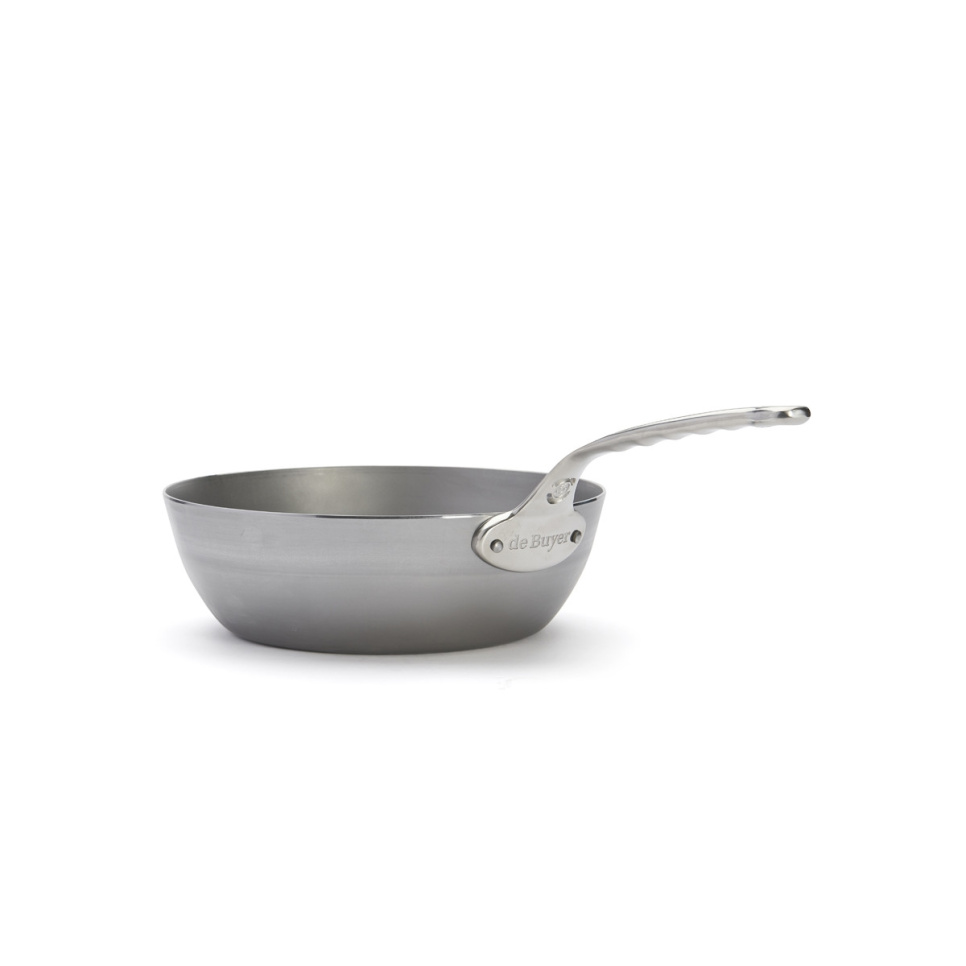 Sautéuse en acier au carbone avec poignée en acier inoxydable, 28 cm, minéral B Pro - de Buyer