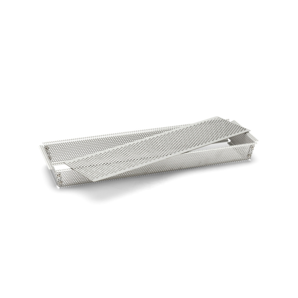 Moule de cuisson oblong perforé, 35 x 10,5 cm - de Buyer