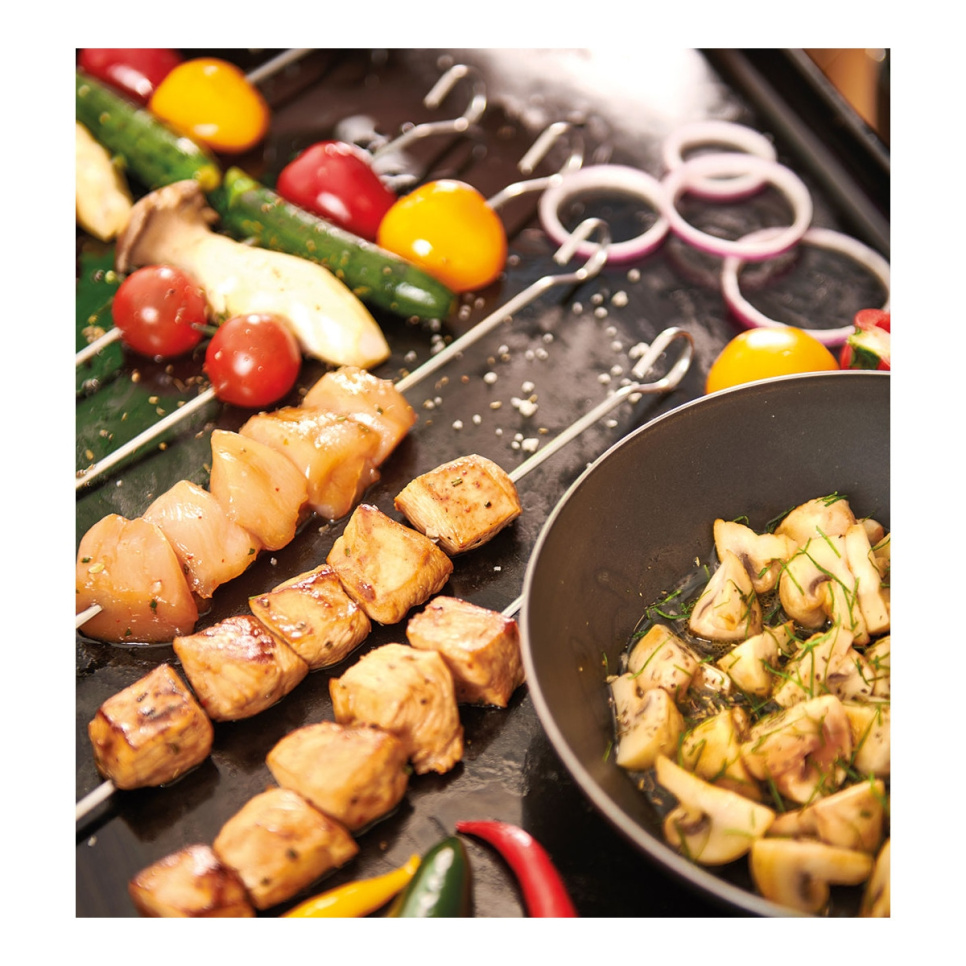 Brochettes plates en acier inoxydable, 10 pack - de Buyer