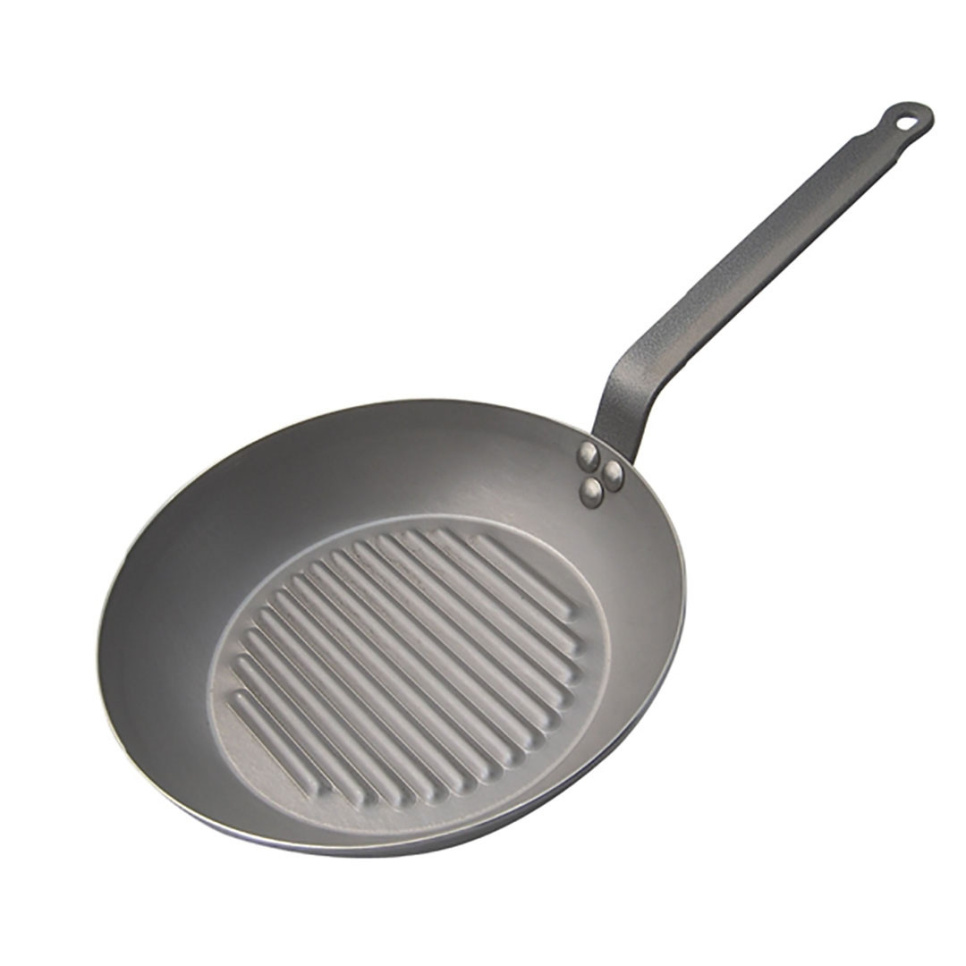 Pan à griller en acier au carbone, carbone plus - de Buyer dans le groupe Cuisine / Poêle à frire / Poêles grill l\'adresse The Kitchen Lab (1602-27353)