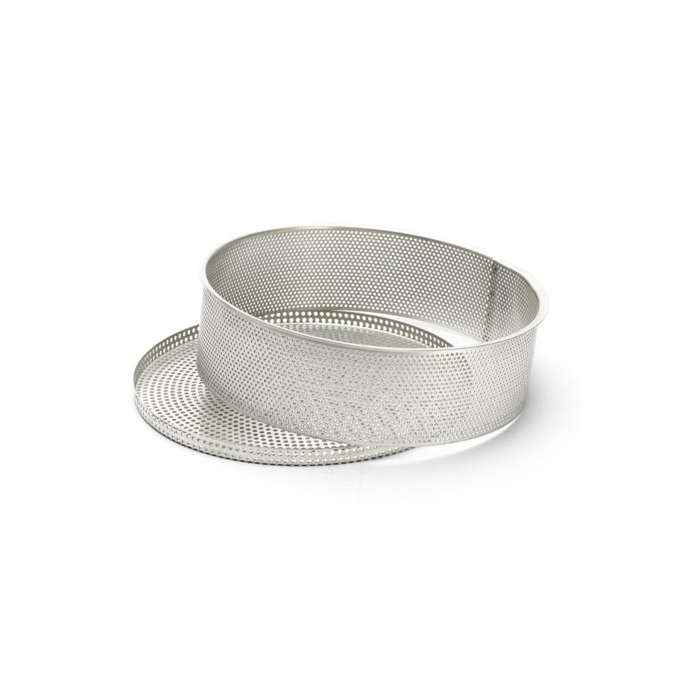 Bague à gâteau perforée avec un fond amovible - de Buyer
