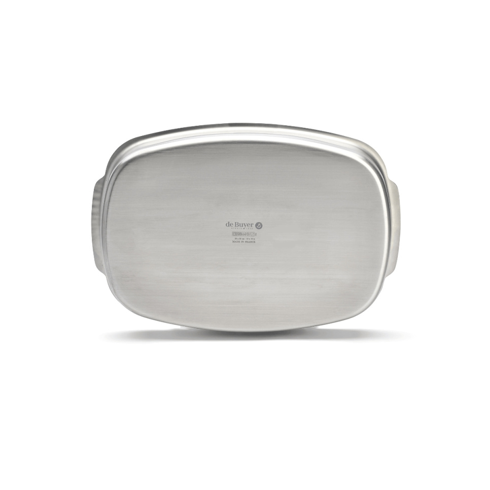 Plat à four en acier inoxydable, 38 x 26 cm - de Buyer
