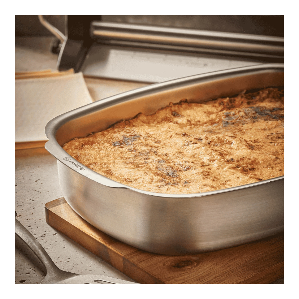 Plat à four en acier inoxydable, 38 x 26 cm - de Buyer
