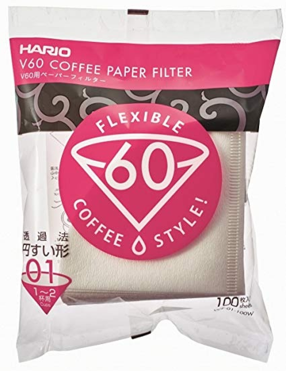 Filtre V60 01 - Hario dans le groupe Thé et café / Café moulu / Café filtré / Accessoires pour le café filtré l\'adresse The Kitchen Lab (1636-15924)