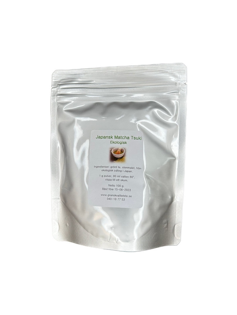 Matcha japonais Tsuki, Bio, 100 g - Grans Kvalitetste dans le groupe Thé et café / Thé / Thé matcha l\'adresse The Kitchen Lab (1637-29452)
