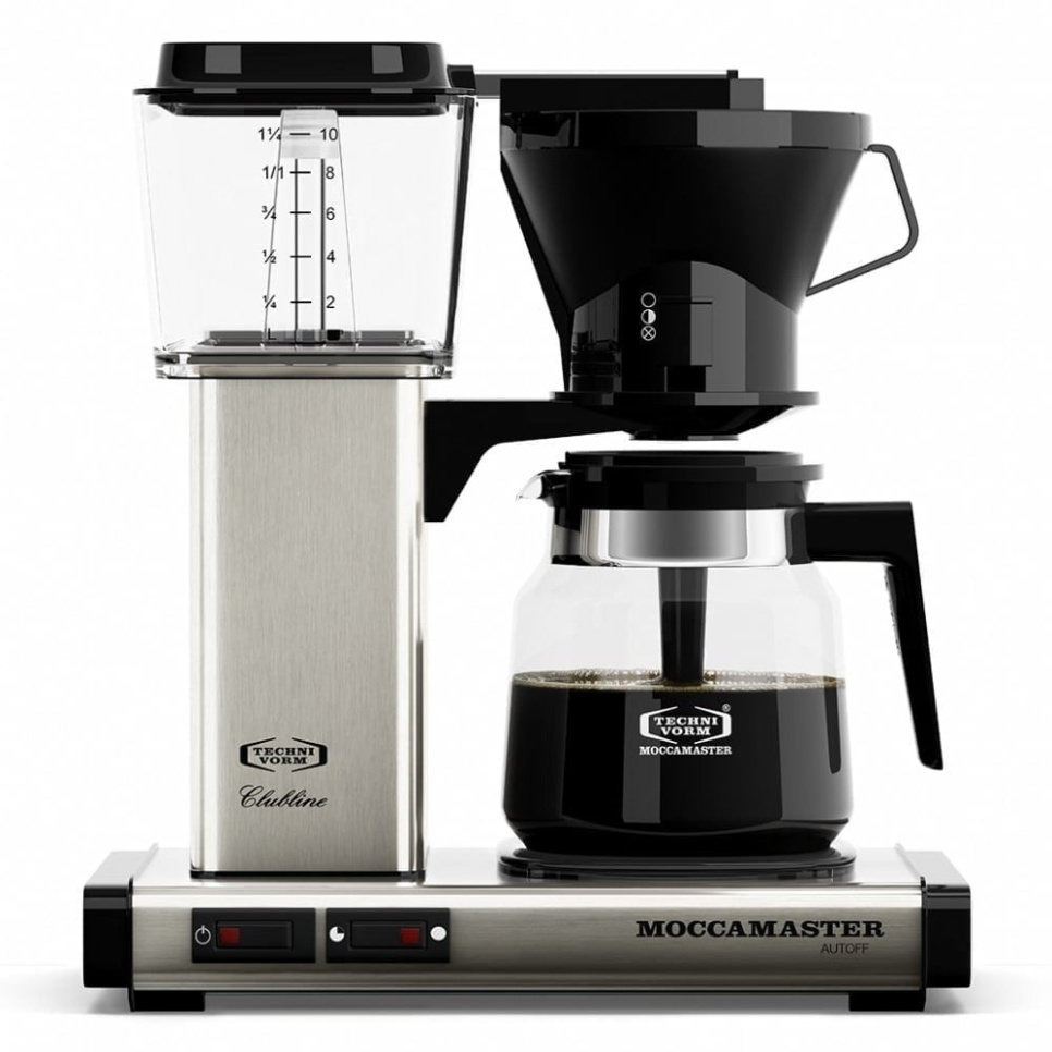 Cafetière, Manuelle, Acier Brossé - Moccamaster dans le groupe Thé et café / Café moulu / Machine à café l\'adresse The Kitchen Lab (1649-26088)