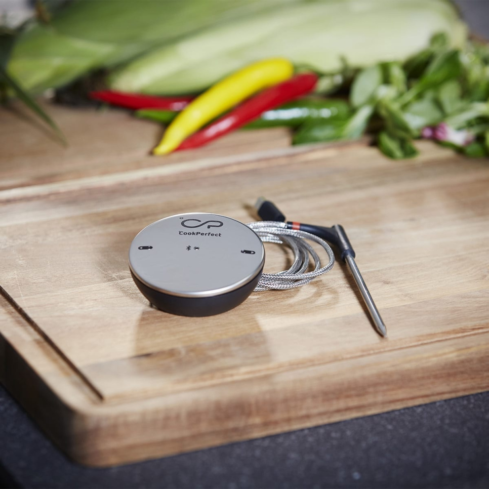 Thermomètre barbecue/rôti sans fil avec app - Cook Perfect dans le groupe Cuisine / Jauges et verres doseurs / Thermomètres de cuisine / Thermomètres à sonde l\'adresse The Kitchen Lab (1697-24403)