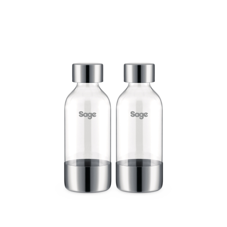 Bouteilles pour InFizz Fusion, 0,6 litre, paquet de 2 - Sage dans le groupe Électroménager / Autre Électroménager / Machine à acide carbonique l\'adresse The Kitchen Lab (1697-29119)
