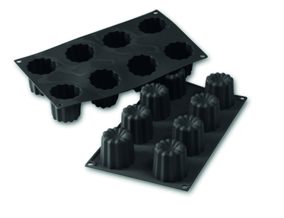 Moule à pâtisserie en silicone, Cannelés Bordelais, 8 pcs - Martellato dans le groupe Pâtisserie / Moules / Moules en silicone l\'adresse The Kitchen Lab (1710-16636)
