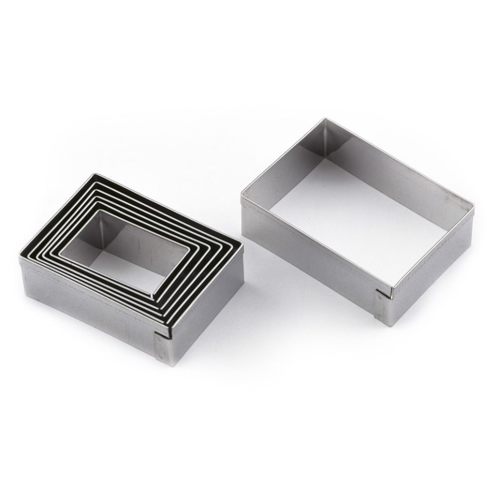 Emporte-pièces, Rectangulaires, Set de 7 tailles - Martellato dans le groupe Pâtisserie / Ustensiles à pâtisserie / Coupe-pâte et emporte-pièce l\'adresse The Kitchen Lab (1710-19143)
