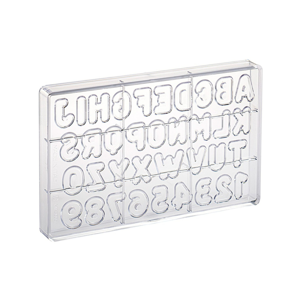 Lettres et chiffres en forme de praliné - Martellato