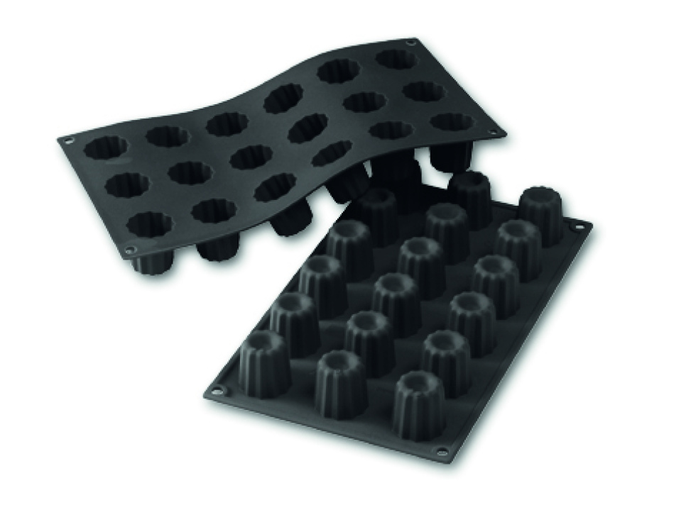 Moule en silicone, petits Cannelés bordelais, 18 pcs - Martellato dans le groupe Pâtisserie / Moules / Moules en silicone l\'adresse The Kitchen Lab (1710-19228)