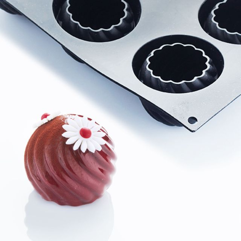 Moule en silicone, noir, Twist, 30SIL506 - Martellato dans le groupe Pâtisserie / Moules / Moules en silicone l\'adresse The Kitchen Lab (1710-26907)