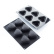 Moule en silicone, noir, triangle, 30SIL507 - Martellato