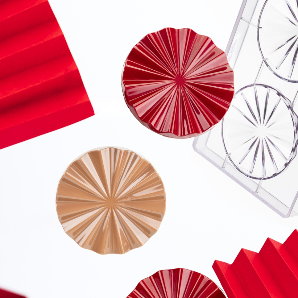 Moule à chocolat, plissé, 21MA2031 - Martellato