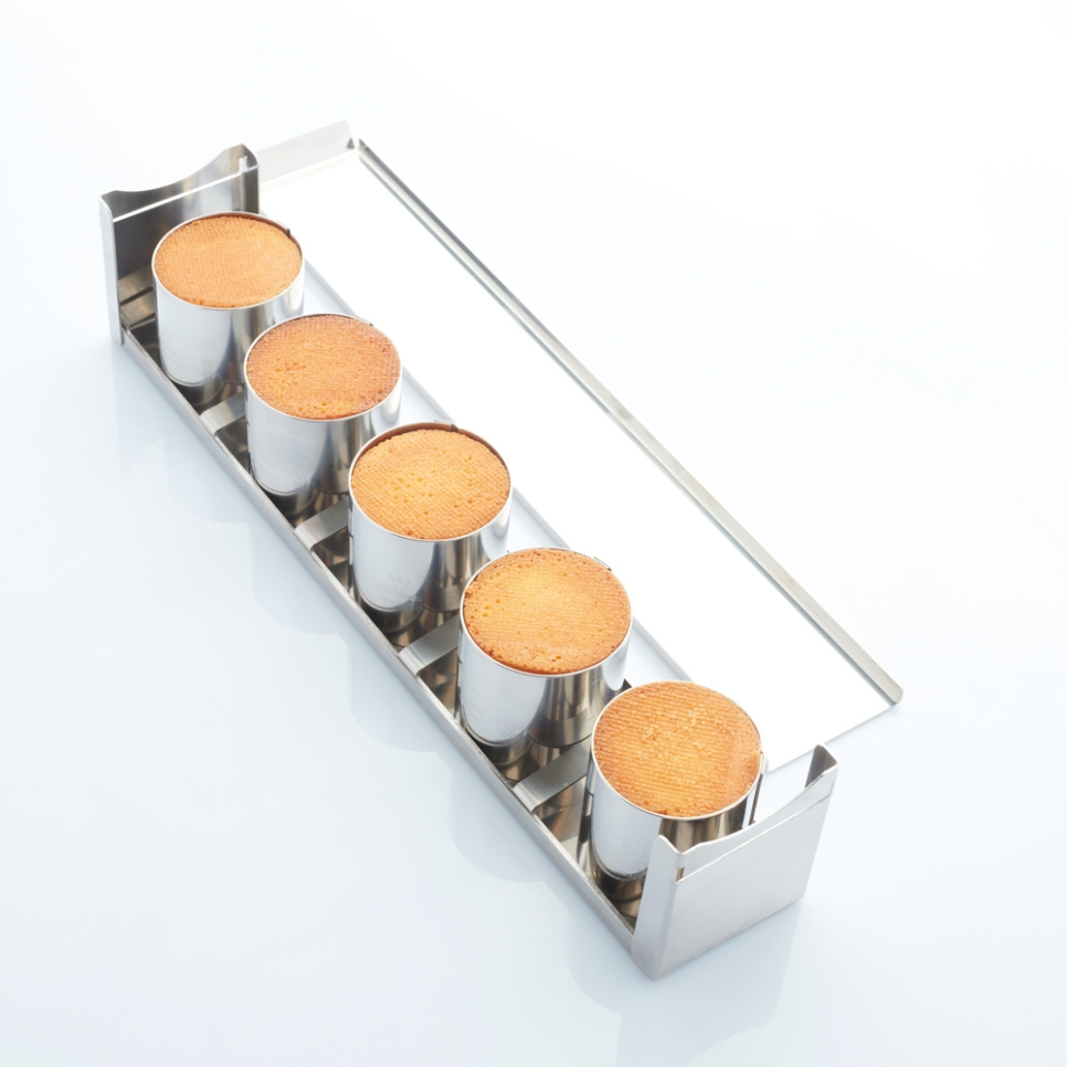 Moule à pâtisserie, Set de moules avec 5 x Mini Cylindre - Martellato