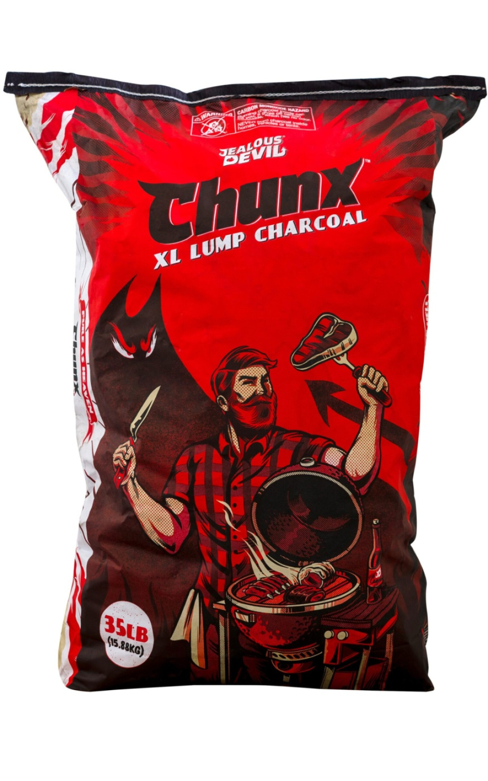 Charbon de bois pour barbecue, Chunx XL - Charbon de bois dur, 15,88 kg - Jealous Devil dans le groupe Barbecues, plaques de cuisson et Fours / Barbecue à charbon et à briquettes / charbon de bois l\'adresse The Kitchen Lab (1738-26837)