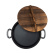 Poêle en fonte avec couvercle en bois 30 cm - Heirol