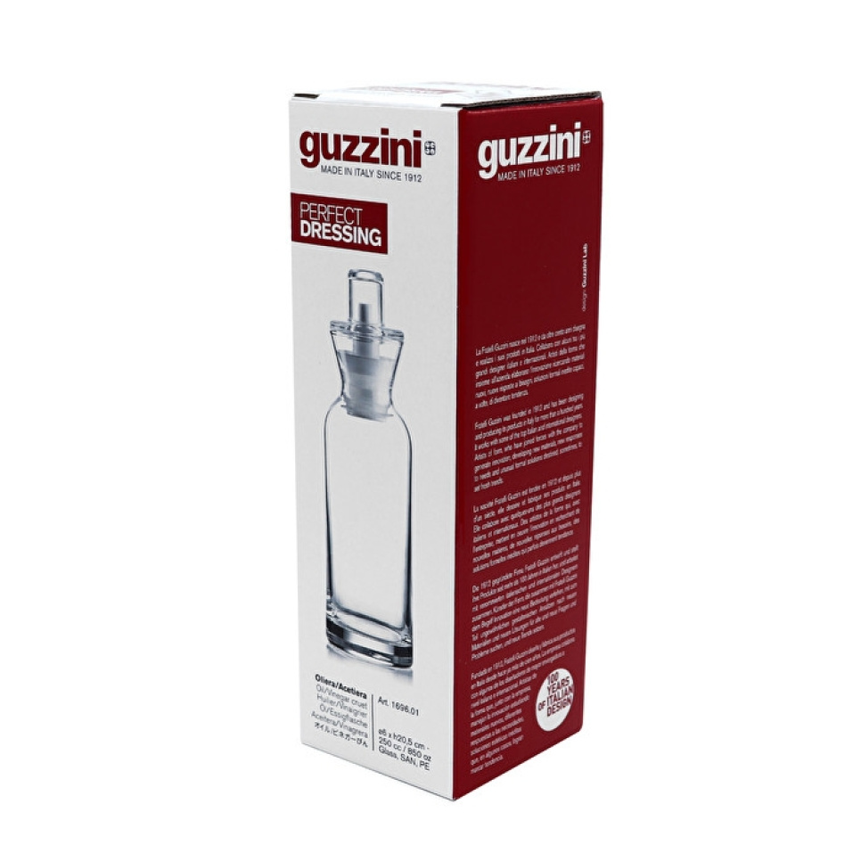 Bouteille d\'huile en verre avec du bouchon d\'égouttement - Guzzini