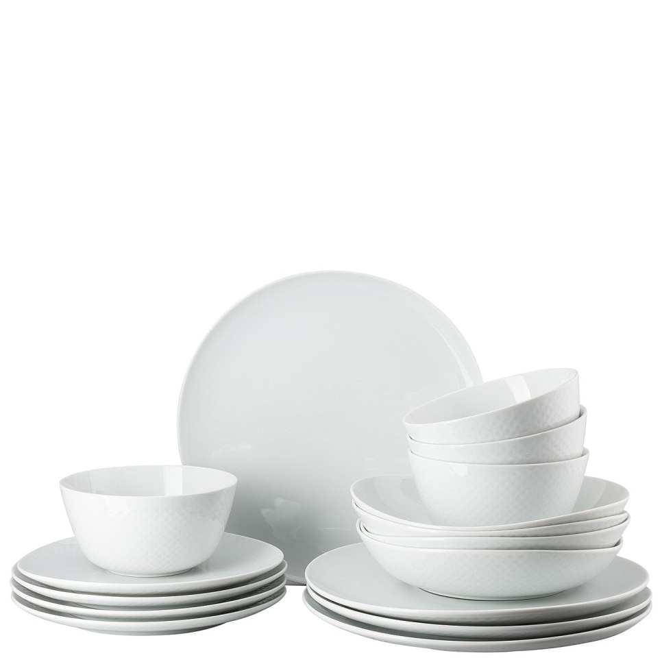 Service en porcelaine de 16 pièces, Junto - Rosenthal dans le groupe Arts de la table / Assiettes, Bols et Plats / Assiettes l\'adresse The Kitchen Lab (1798-22514)