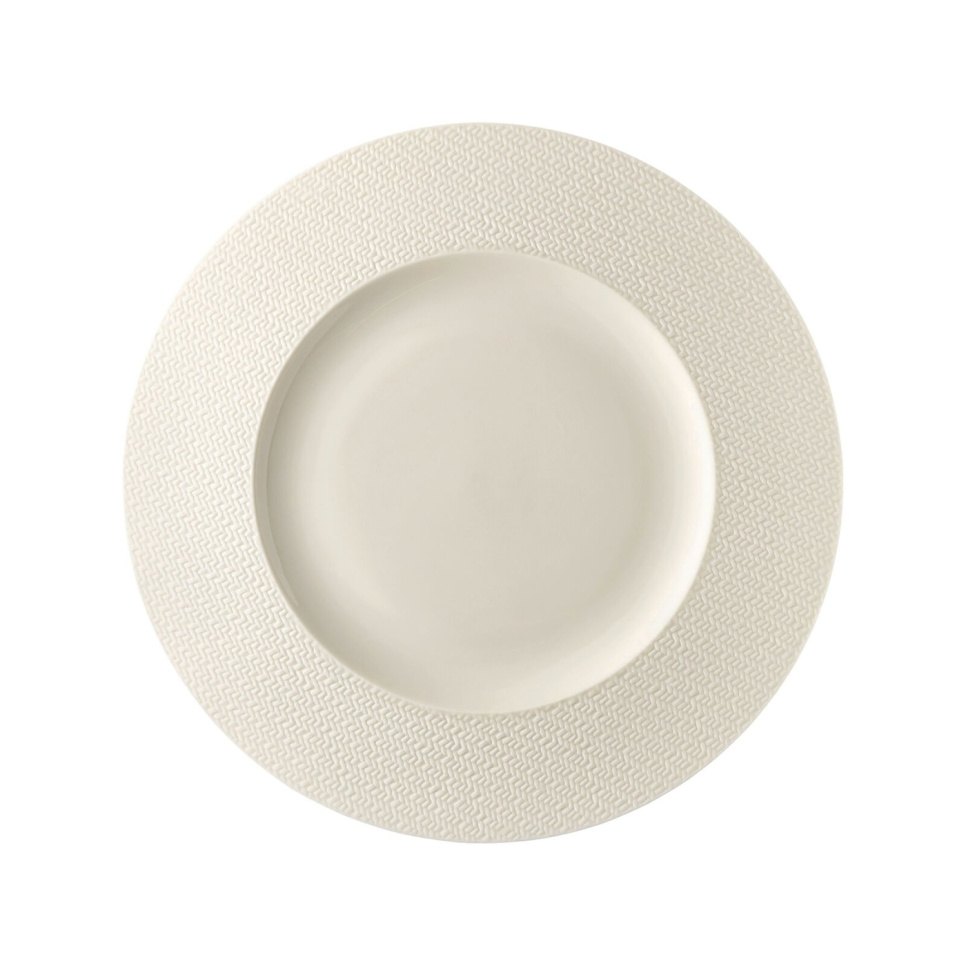 Assiette 28 cm, Kumi, White Tone - Rosenthal dans le groupe Arts de la table / Assiettes, Bols et Plats / Assiettes l\'adresse The Kitchen Lab (1798-31219)