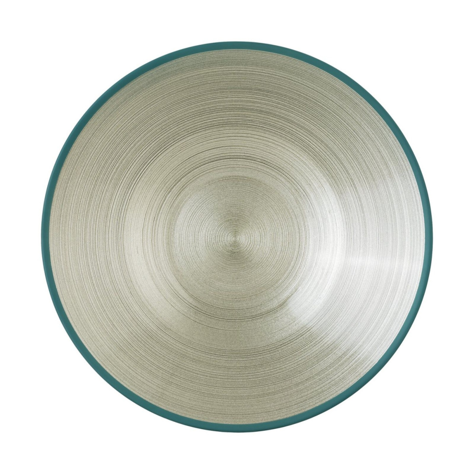 Plat de service en verre soufflé à la bouche, 31 cm, Vert - Rosenthal