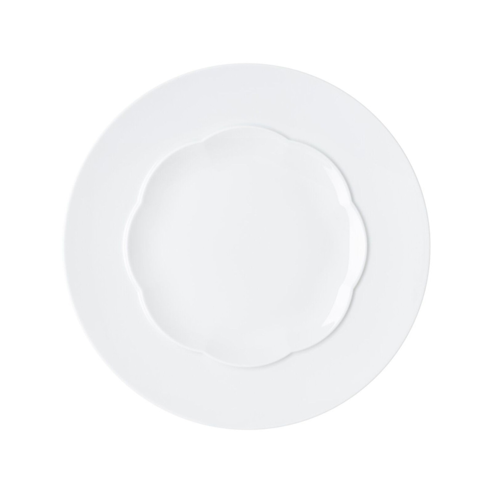 Assiette 28 cm, Blanc, Sonetto Bianco - Rosenthal dans le groupe Arts de la table / Assiettes, Bols et Plats / Assiettes l\'adresse The Kitchen Lab (1798-31240)