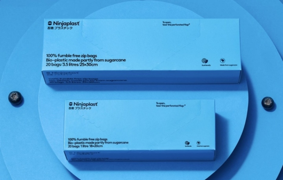 Sachet ziplock, congelable, sans fossile - Ninjaplast dans le groupe Cuisine / La cuisson sous vide / Sacs à fermeture et aspirants l\'adresse The Kitchen Lab (1801-18260)