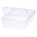 Pot en plastique avec couvercle à charnière - 0,8L