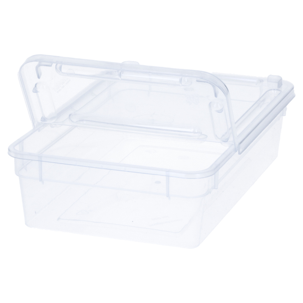 Pot en plastique avec couvercle à charnière - 0,8L dans le groupe Cuisine / Ustensiles de cuisine / Mise en place l\'adresse The Kitchen Lab (1822-27911)