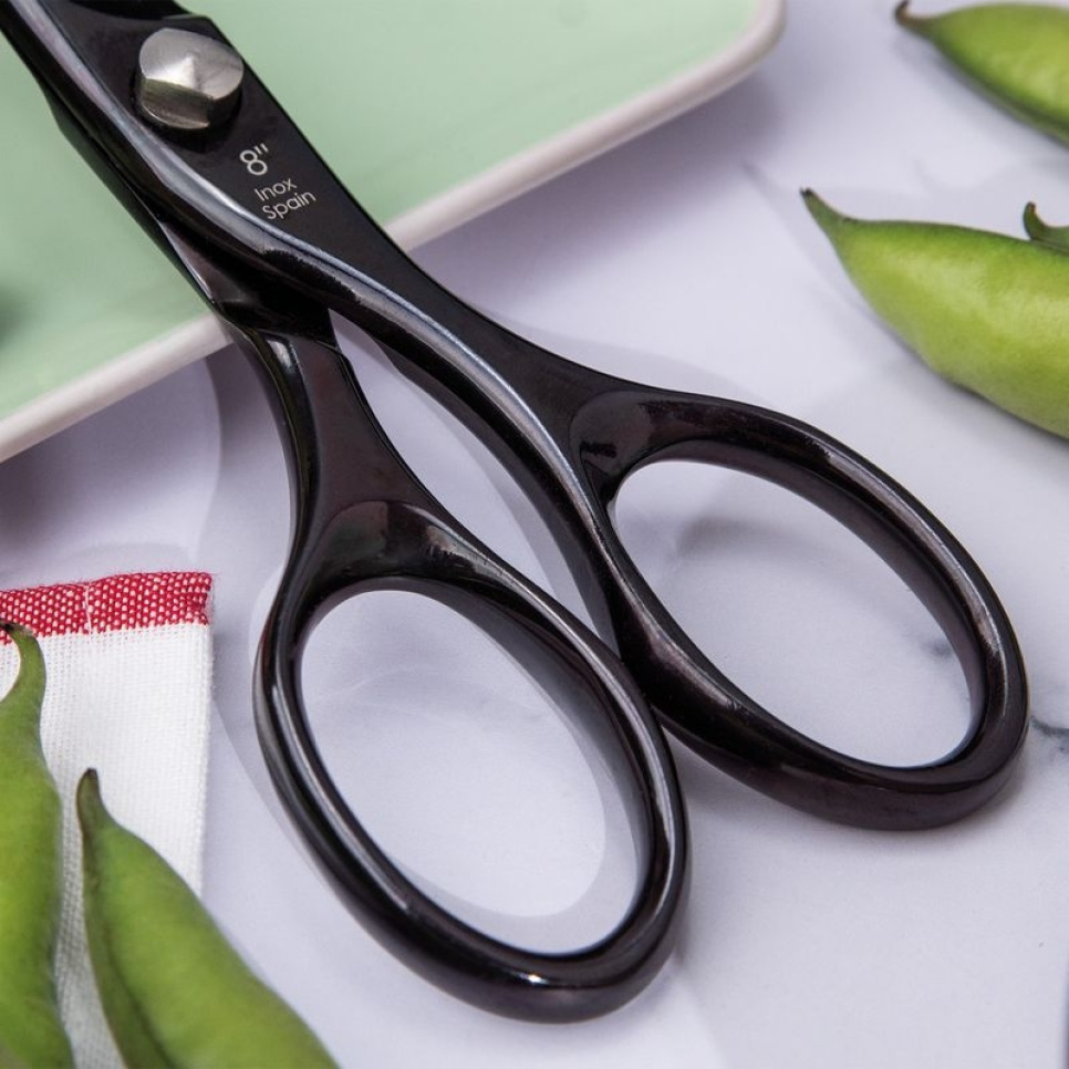 Ciseaux de cuisine 20 cm, Chef, noir - 3 Claveles