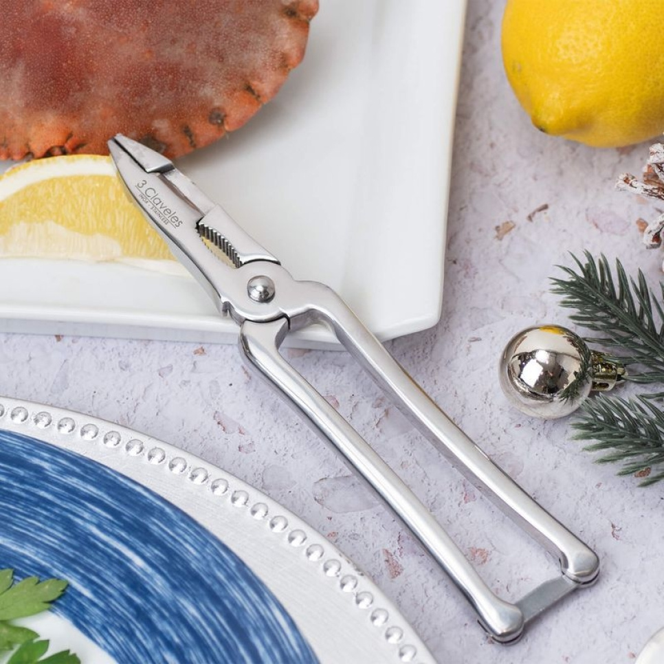 Ciseaux à crustacés avec ressort, 17 cm - 3 Claveles