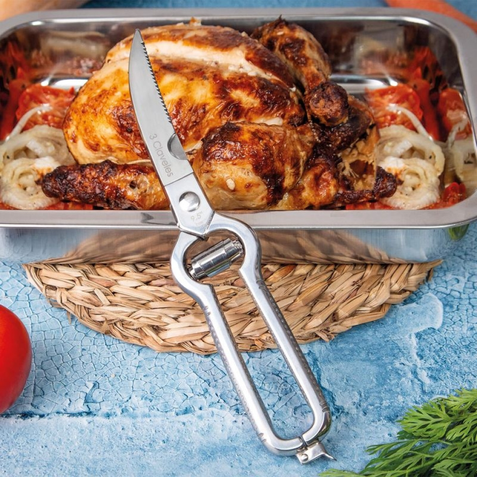 Ciseaux à volaille professionnels avec ressort - 3 Claveles