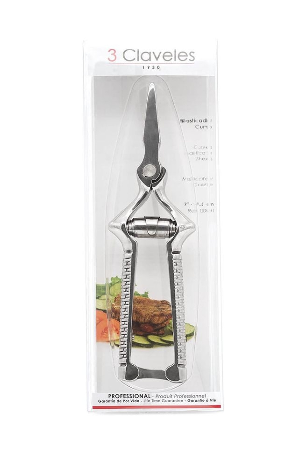Masticateur droit, ciseaux à bœuf cru - 3 Claveles