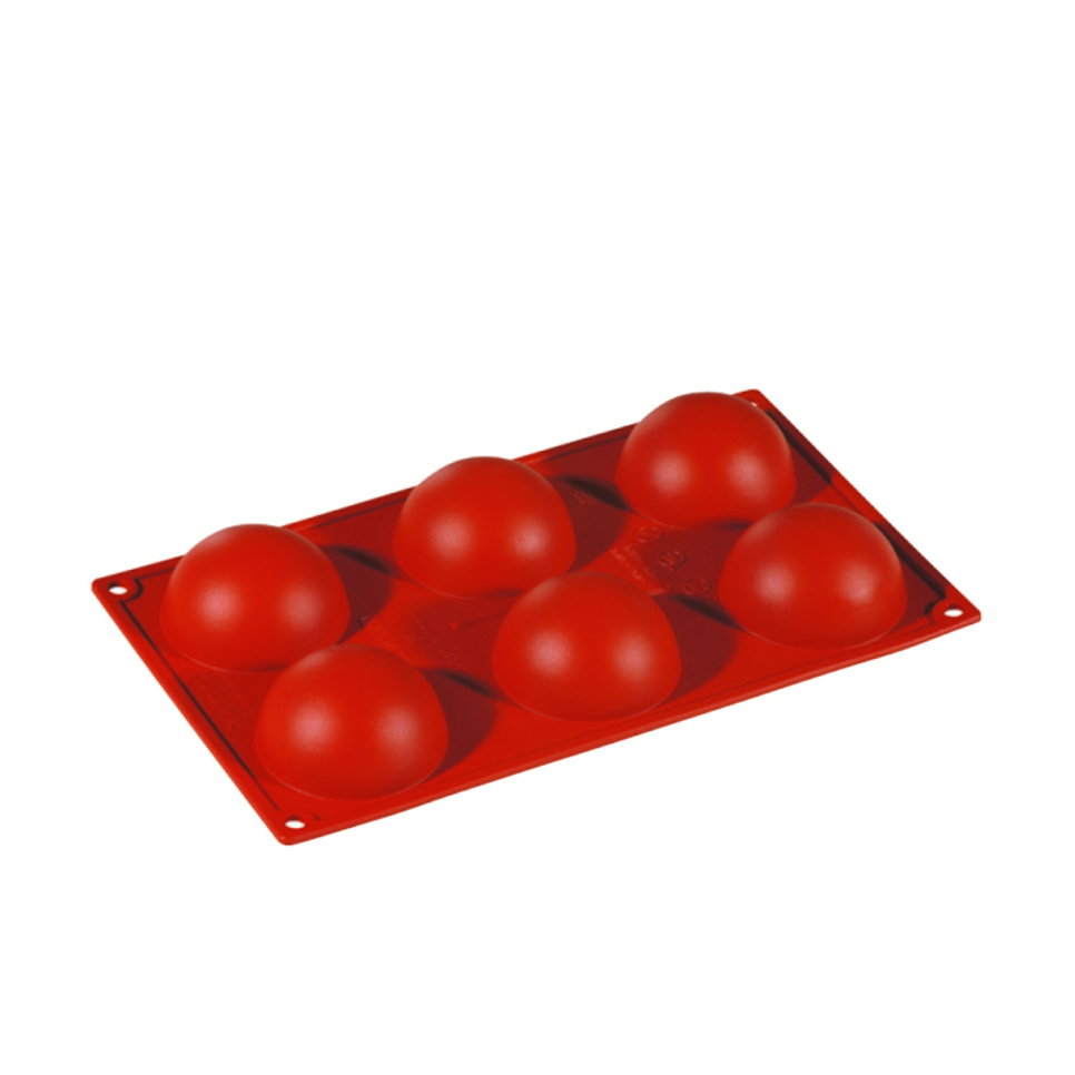 Moule à pâtisserie en silicone, demi-sphère, 6 pcs - Pavoni dans le groupe Pâtisserie / Moules / Moules en silicone l\'adresse The Kitchen Lab (1827-13376)