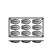 Moule à pâtisserie en silicone, Madeleine, grand, 9 pcs - Pavoni