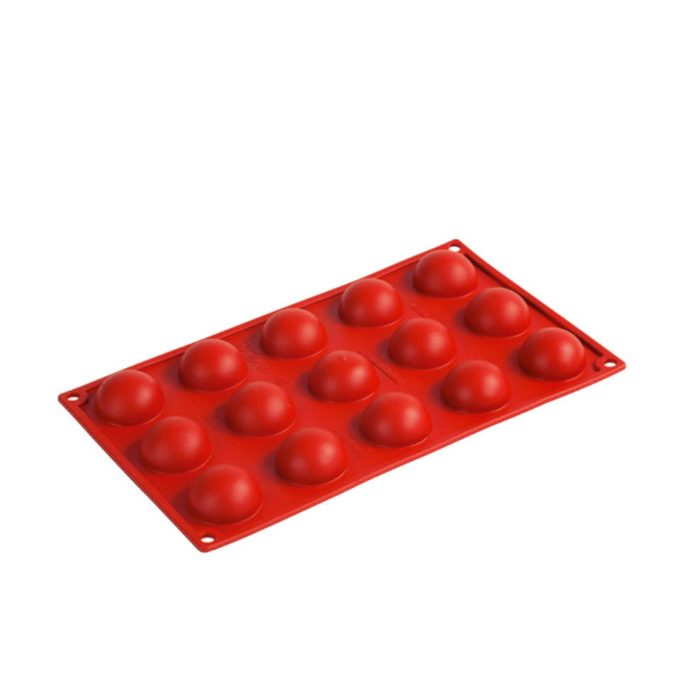 Moule à pâtisserie en silicone, demi-sphère, 15 pcs - Pavoni dans le groupe Pâtisserie / Moules / Moules en silicone l\'adresse The Kitchen Lab (1827-13652)