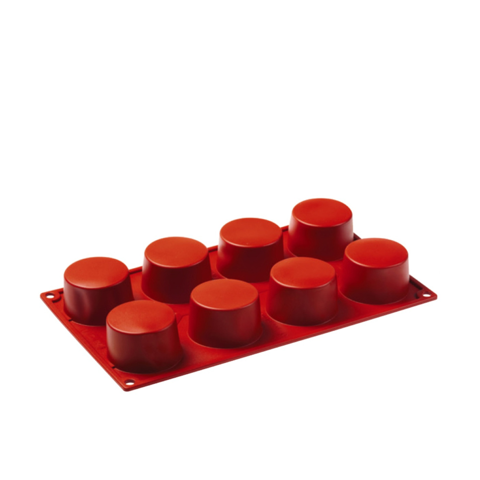 Moule à pâtisserie en silicone, cylindre, 8 pcs - Pavoni dans le groupe Pâtisserie / Moules / Moules en silicone l\'adresse The Kitchen Lab (1827-13662)