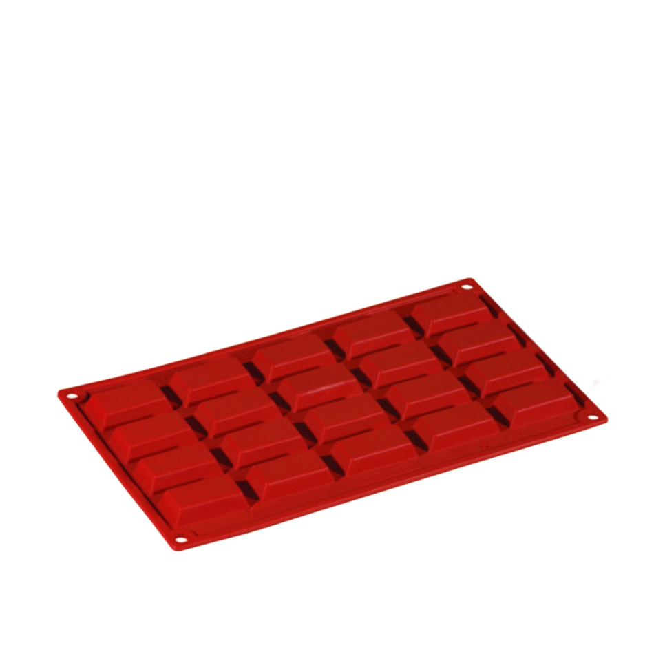 Moule à pâtisserie en silicone, rectangle, 20 pcs - Pavoni dans le groupe Pâtisserie / Moules / Moules en silicone l\'adresse The Kitchen Lab (1827-13663)