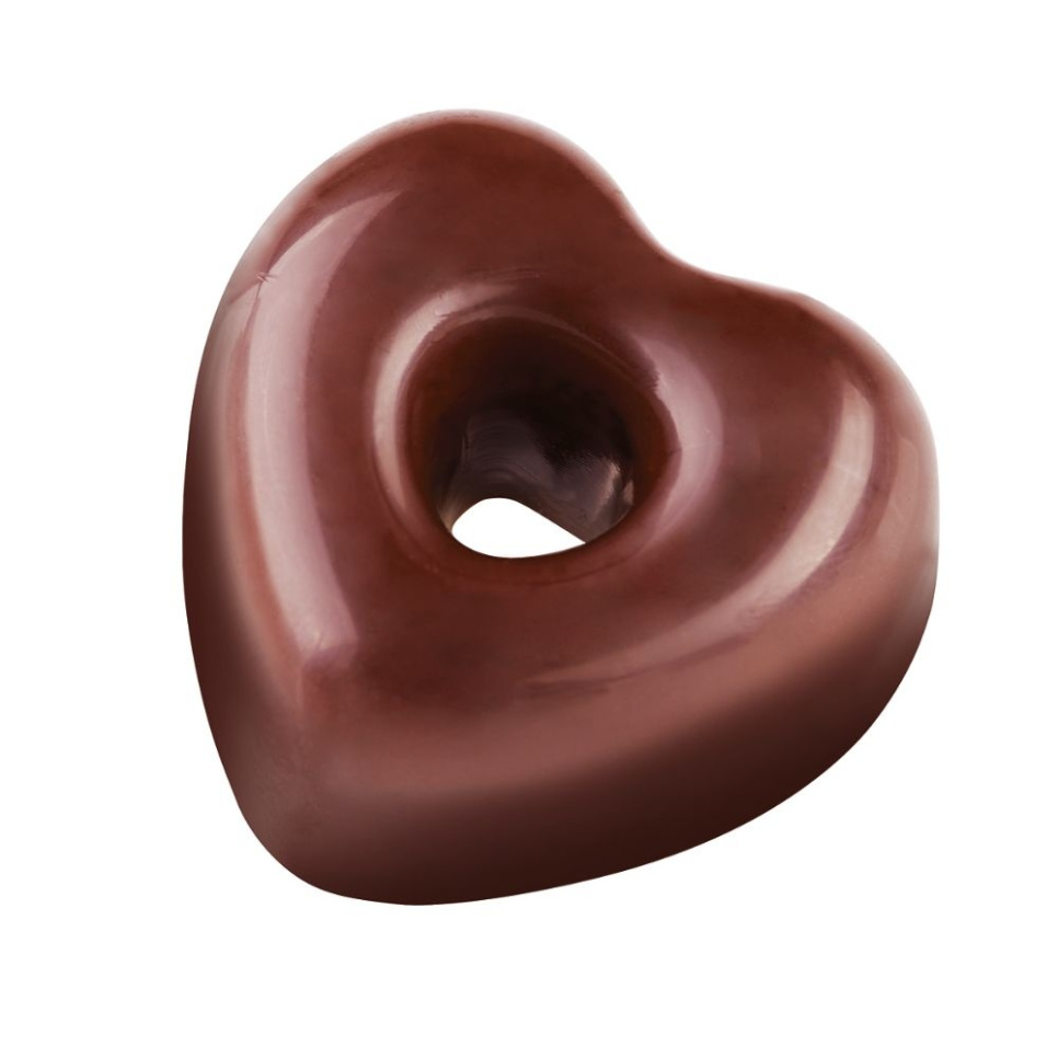 Moule praliné, Fabrizio Fiorani, PC55, cœur, 21 pralines - Pavoni dans le groupe Pâtisserie / Moules / Moules à chocolats l\'adresse The Kitchen Lab (1827-20277)
